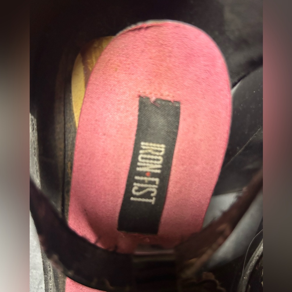 Iron Fist Pink and Black Heels - Picture 3 of 8